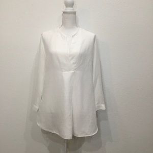 Zara Woman Linen Blend Pullover Tunic